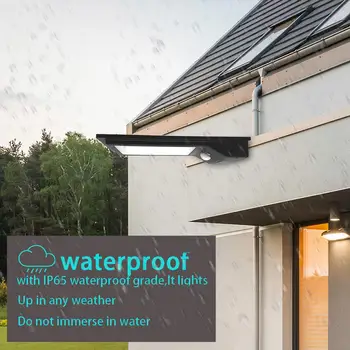 

Waterproof 42LED Lamps PIR Motion Sensor Outdoor Courtyard Lights Solar Energy Powered Remote Control Ultra-thin Wall Lamp