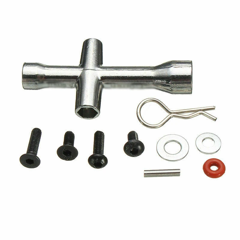

Hexagon Wrench N3 Flat Washer Repair Tools Case For 1/10 HSP SCX10 RC Car DIY