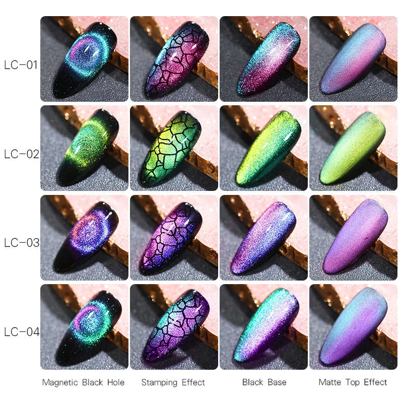 LILYCUTE 9D Магнитный Гель-лак для ногтей с кошачьим глазом Auroras Nails матовый градиентный долговечный УФ-Гель-лак для ногтей