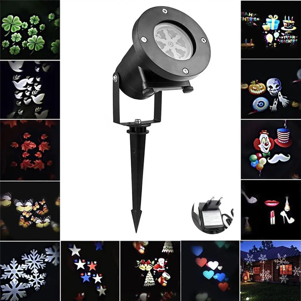 

Christmas LED Landscape Projector Lights Waterproof Outdoor Party IP65 110V-240V Instruction Home, Garden Decor
