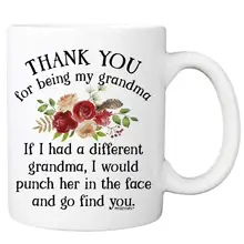 

Gifts for Mom and Dad Coffee Cup Cups and Mugs Gift for Grandma Drinking Glasses Ceramic Mug Christmas Mug With Lettering Stand
