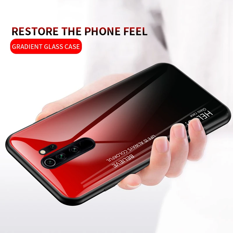

Casteel Crystal Glass Series For Xiaomi Redmi Note 8 Pro Case Cover