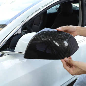 

Rear view mirror cover For Tesla model 3 accessories/car accessories model 3 tesla three tesla model 3 carbon/accessoires