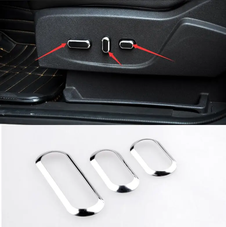 

Adjustment button decoration sticker sequins trim for kuga accessories For Ford kuga Escape 2013 2014 2015 electric seat