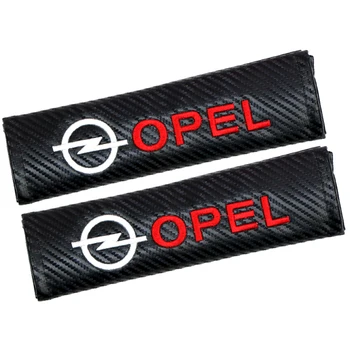 

4 pieces Car Seat Belt Cover Shoulder Pad Case For Opel Astra j Insignia Astra g Corsa d Zafira b Mokka Vivaro Meriva Cotton