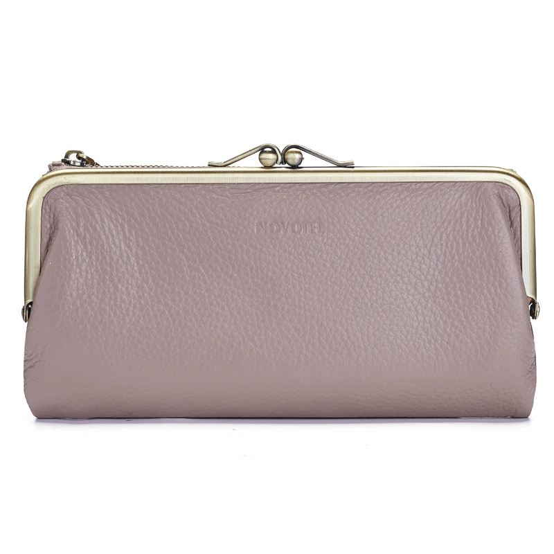 

WR женский классический кошелек, модный длинный клатч, кожаный кошелек, вместительный кошелек для монет, винтажный кошелек с пряжкой, пакет для карт