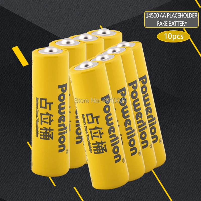 10pc 14500 Liion Lithium Dummy Fake Battery For Lithium Iron Phosphate