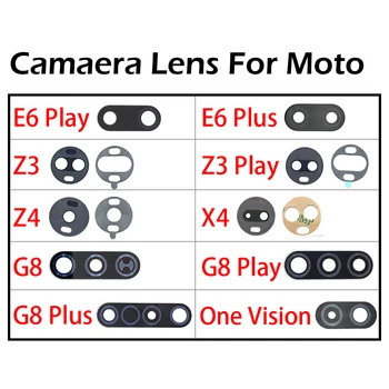

2Pcs,Back Camera Glass For Motorola Moto One Vision G8 Plus E6 Z4 Z3 Play X4 Rear Camera Glass Lens Glass Lens With Glue