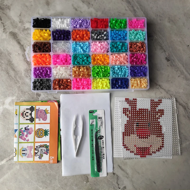 5mm beads 24/48/36box packing Hama beads Education Toys Iron beads handmaking perler Fuse beads diy toy Free shipping 3