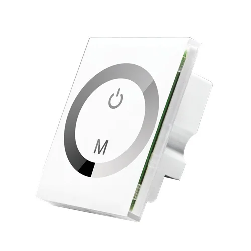 White Dimmer Rgb-контроллер, умный светодиодный диммер, контроль цвета, 12-24 В, светодиодный настенный выключатель, сенсорная панель для светодиодной ленты, светодиодный светильник - Цвет: White Dimmer