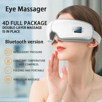 

4D Smart Airbag Vibration Eye Massager Eye Care Instrument Hot Compress Bluetooth Eye Fatigue Massage Health Care