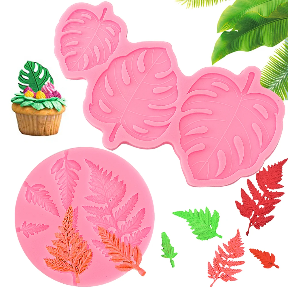 

1pcs leaf silicone mold fudge mold DIY cake decoration tool resin, clay and chocolate candy mold dripping tool