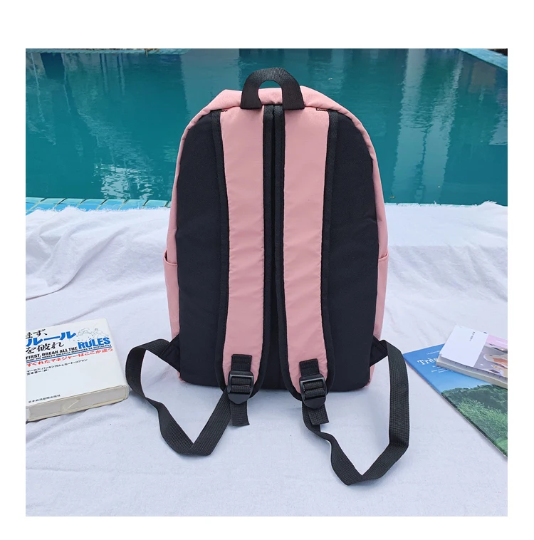 Waterproof School Backpack Durable Nylon Girl's Schoolbag Satchel for Teenagers Student's Backpack Primary School Book Bags 4849