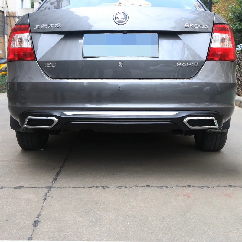Для SKODA Rapid Body kit спойлер 2013 2017 для ABS задний передний бампер диффузор защитные