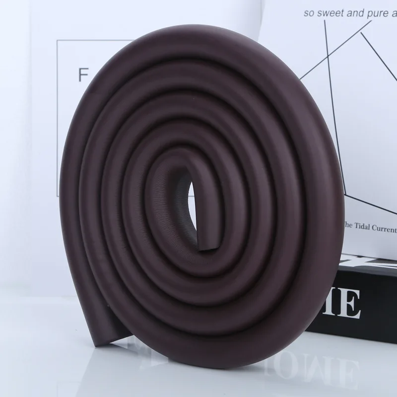 U Shape Chocolate 2 м DIY Cut детский защита для стола защитные насадки для углов U L форма Подушка для дома Детская безопасность защитная лента из пенки в полоску - Цвет: U Shape Chocolate