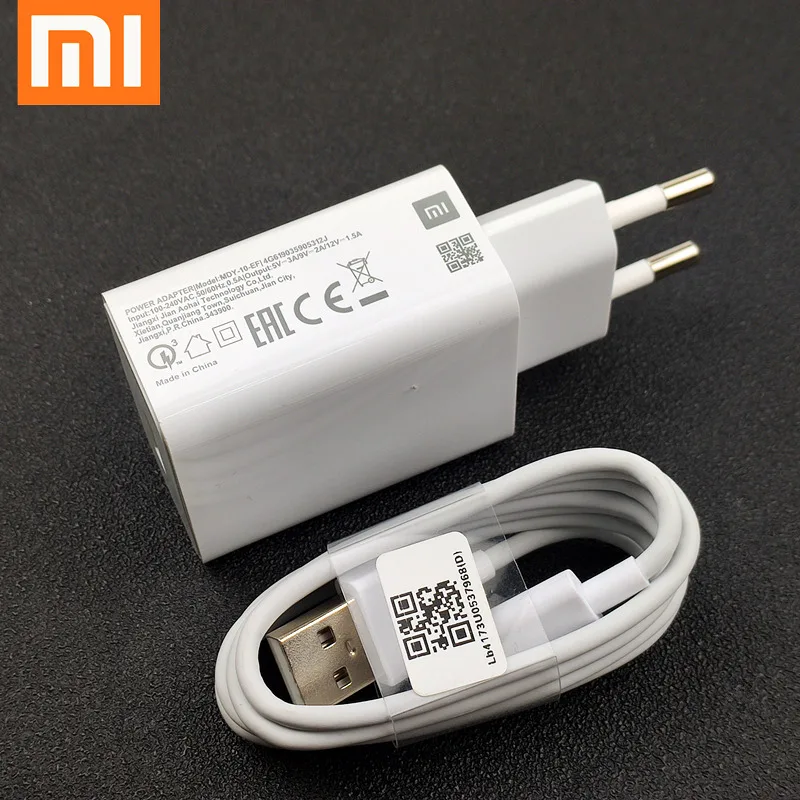Оригинальное зарядное устройство для Xiaomi Redmi Note 8 pro 18 Вт qc 3 0 быстрая зарядка Usb