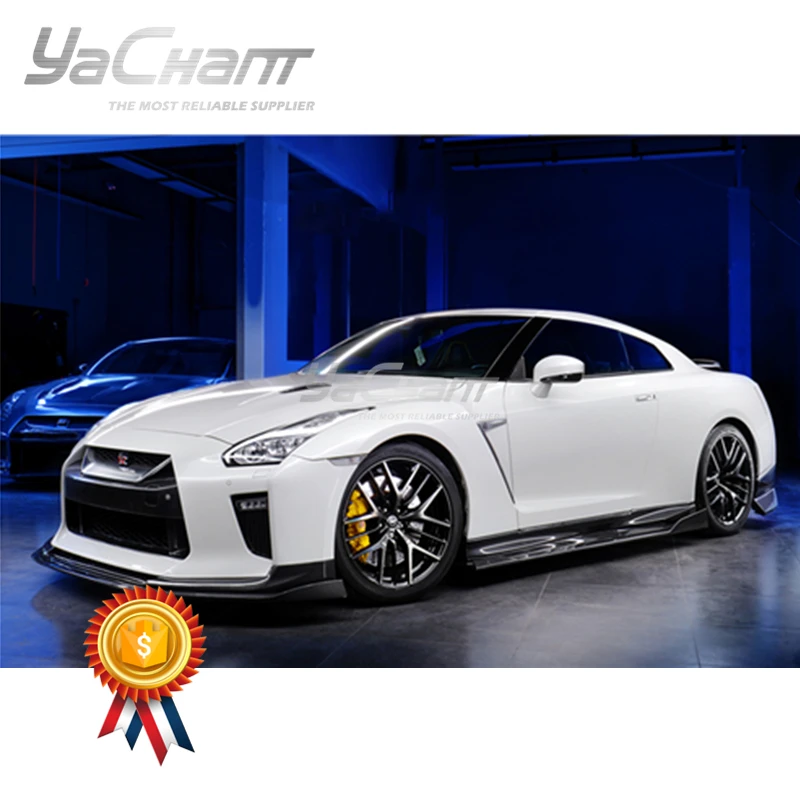 Gonna Laterale Cf In Fibra Di Carbonio Car-Styling Adatta Per Estensione Sottobordo Gonna Laterale Stile 2017-2020 R35 Gtr Eba Yc Design