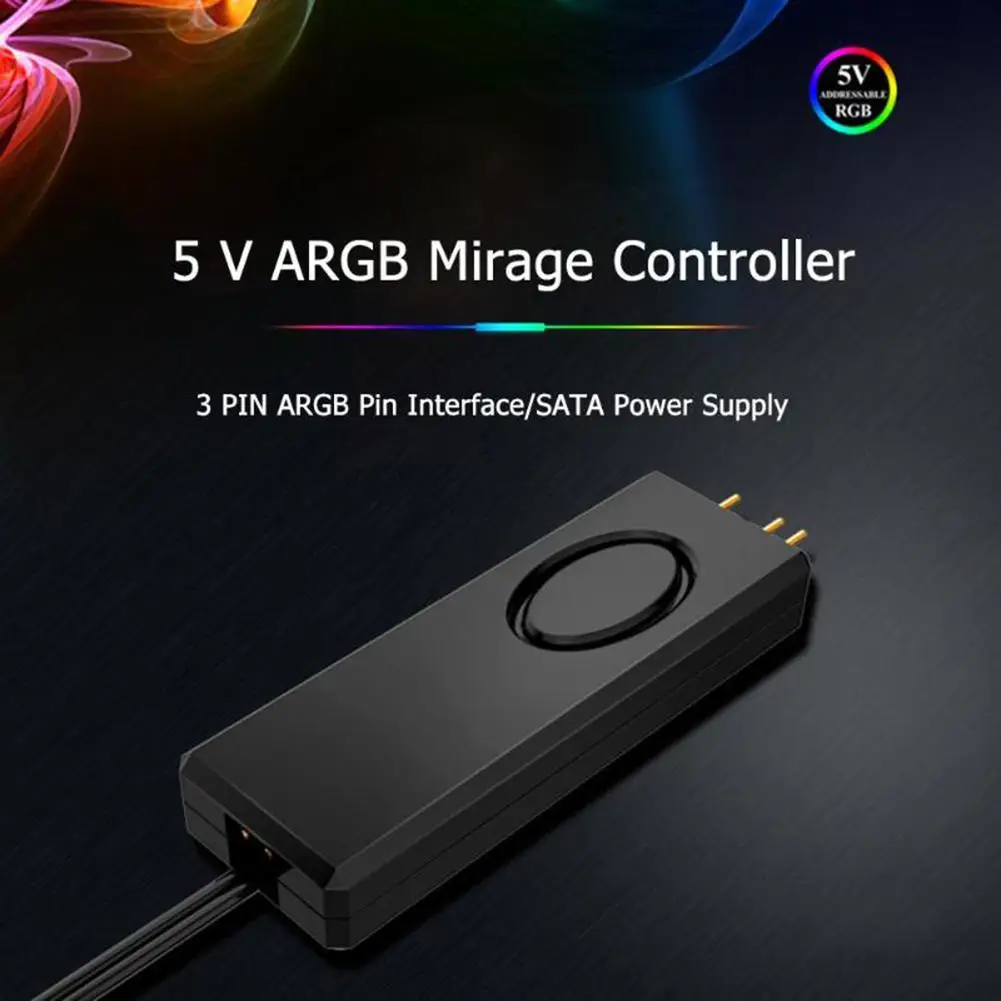 

5V 3Pin SATA Power Supply ARGB Controller for Computer Case CPU Fan LED Strip
