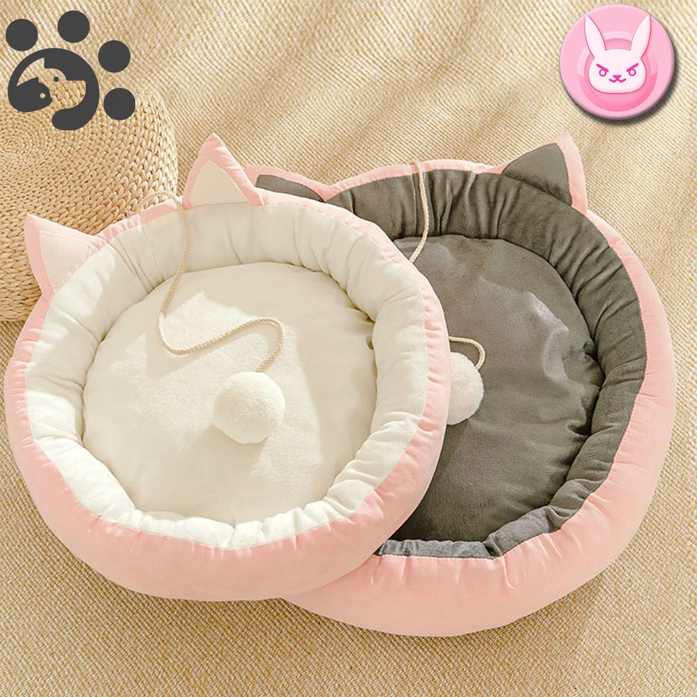 

Cotton Cat Bed House for Cats Mat DVA Winter Warm Cute Cushion Beds for Small Dog Kennel Kitten Pet Cat Bed Mats Cama para Gato
