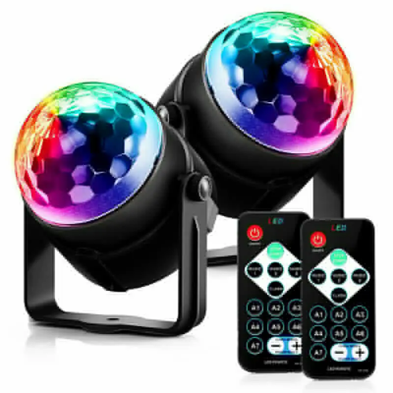 Цветная (RGB) чешское стекло диско шар вечерние светильник s DJ светодиодный