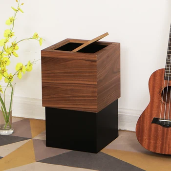 

wood trash Can home decoration accessories Styling manual bucket Garbage Recycling Bin for Office minshuku