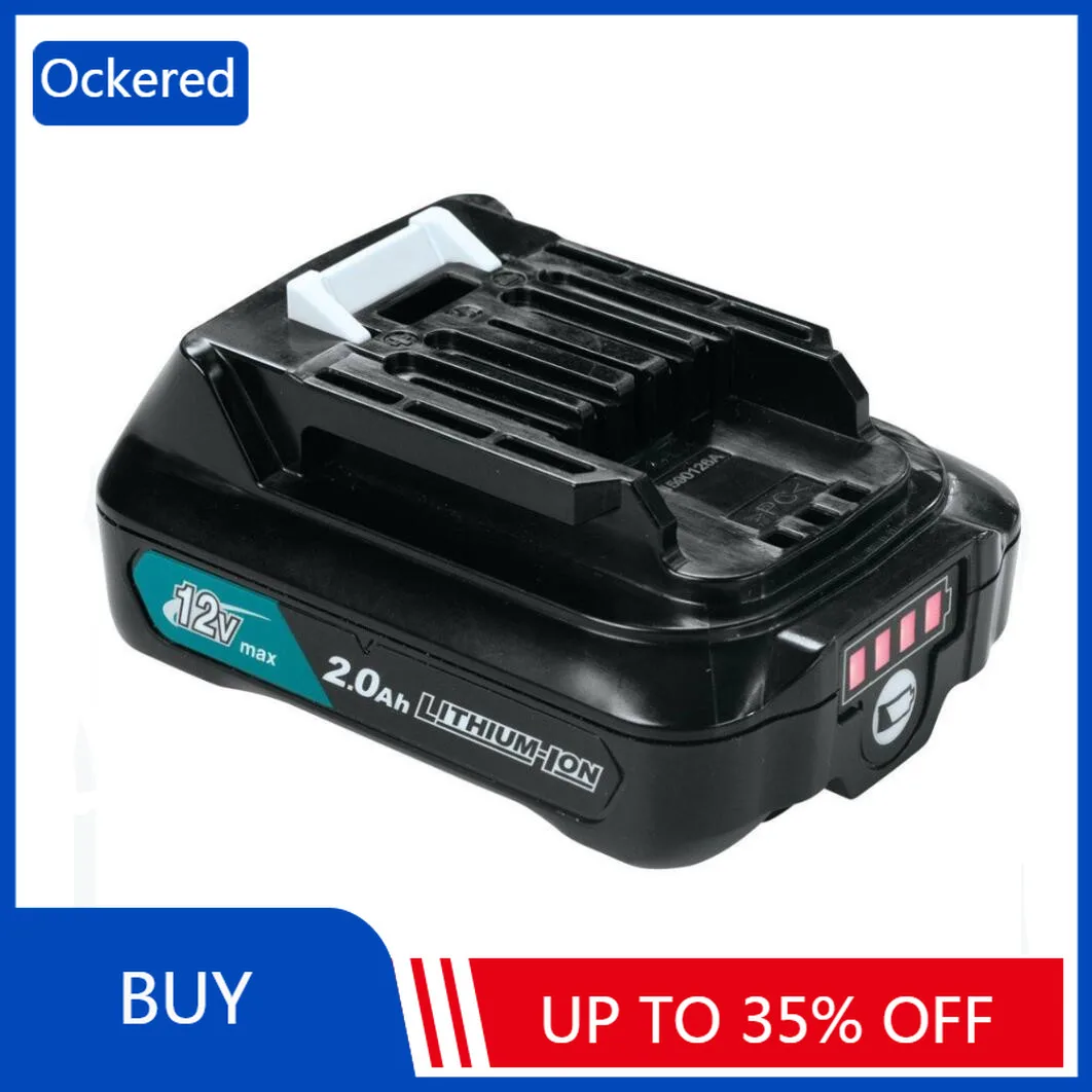 Ockered 12V 2000mAh Rechargeable Battery Power Tools for Makita BL1016 BL1041B BL1021B MT01Z FD07Z PH05Z PH04Z RJ03Z SH02Z FD06Z |