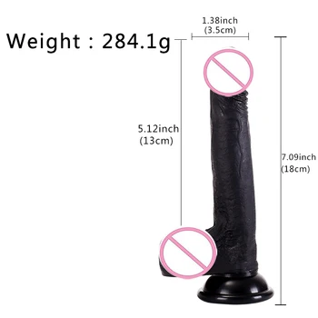 Moonuo Female Masturbator Skin Feeling Realistic Soft Huge Black African Dildo Silicone Suction Cup for Women Big Dick Sex Toys 6