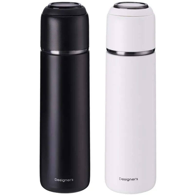 

Large-Volume Simple Men's Insulated Cup Portable Women's Japanese Style INS Volkswagen Water Cup Bottle Couples with Lid Can Be