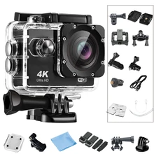 Go Pro Экшн-камера Ultra HD 4 K/30fps WiFi 2," 170D подводный водонепроницаемый шлем камера для записи видео Спортивная камера мини камера