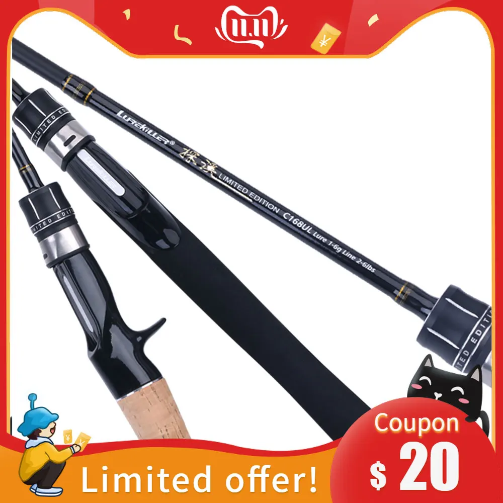 Новый гибкий твердый наконечник ul форель Удочка спиннинговая Литье удочка 1 5 м 68