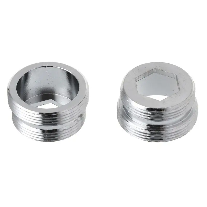 2 2 Pcs Dual Thread Faucet Adapter Transfer M22 Inner M24 Outer Metric