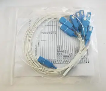 

SC UPC 1X8 FTTH Fiber Optic Splitter PLC Optical Coupler 1X8 SC Singlemode simplex Steel Pipe plc optical splitter