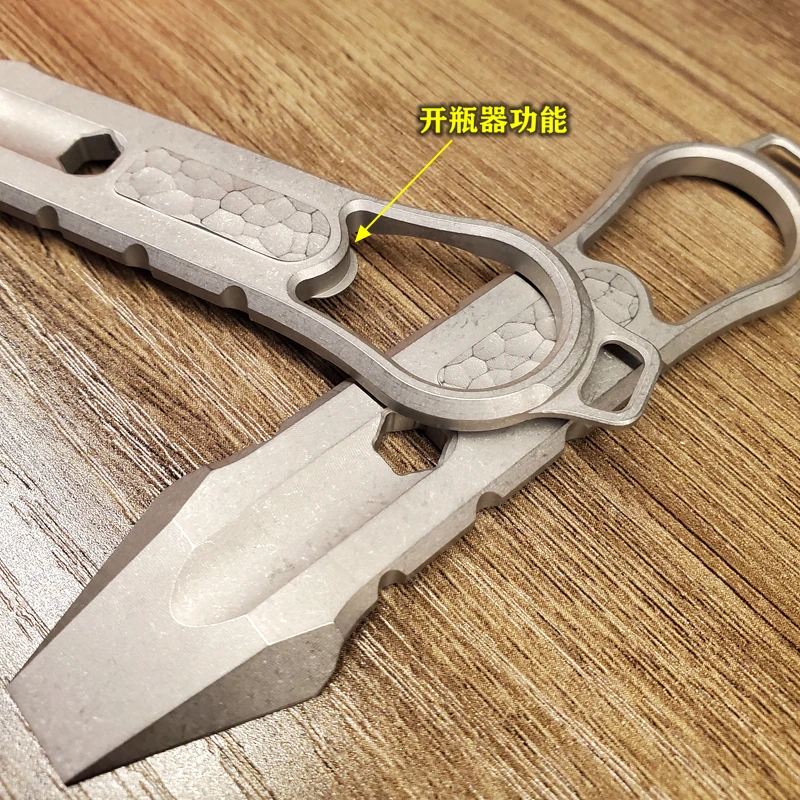 EDC 티타늄 합금 지렛대 도구, 손 야외 캠핑 장비, EDC 다기능 도구, 선물 수집 오프너