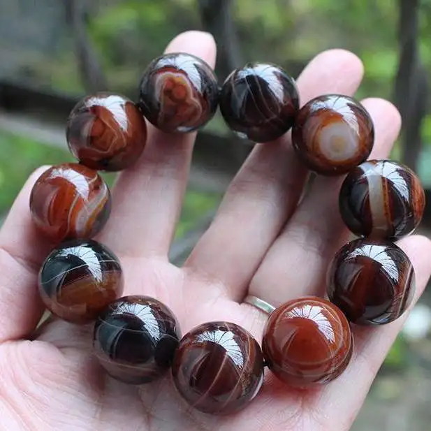 

Natural Dream Sardonyx Bracelet Men and Women Ethnic Style Bracelet Jewelry