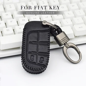 

Car Key Protection Shell Key Case Cover For Fiat 500 Grande Punto Stilo Panda 500x Bravo Doblo Ducato Leather Key Ring Case