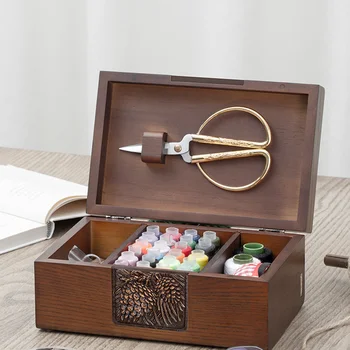 

Home Portable Sewing Kit Needle Threader Sewing Box Knitting Quilting Stitching Embroidery Craft Sewing Tools Sewing Set 15pcs