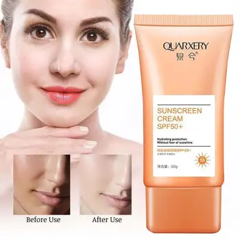 

50ml SPF 50 Sunscreen Whitening Sun Cream Sunblock Skin Protective Cream Oil-control Moisturizing