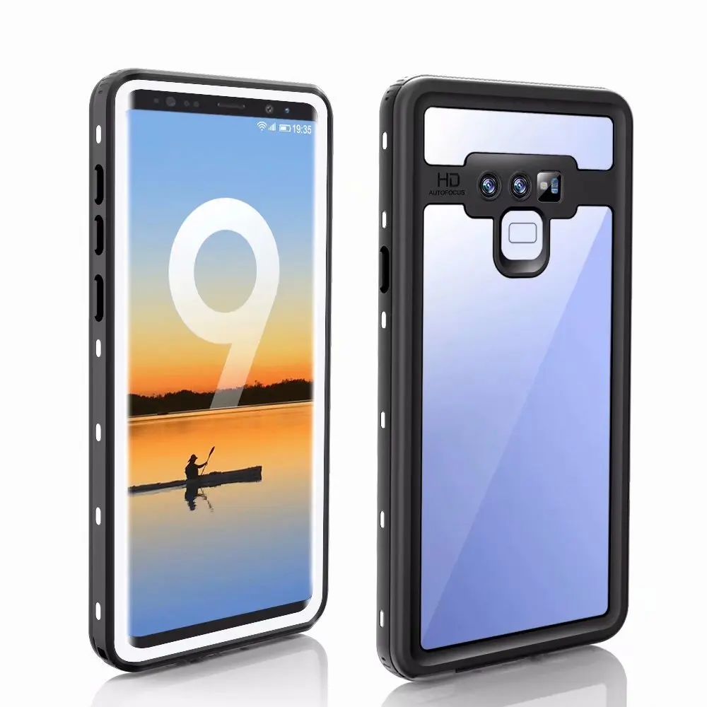 Для Samsung Note 8/Note 9 Red Pepper точка плюс прозрачный чехол-накладка IP68 Водонепроницаемый для подводного плавания Чехол-Броня из ПК+ ТПУ чехол - Цвет: white