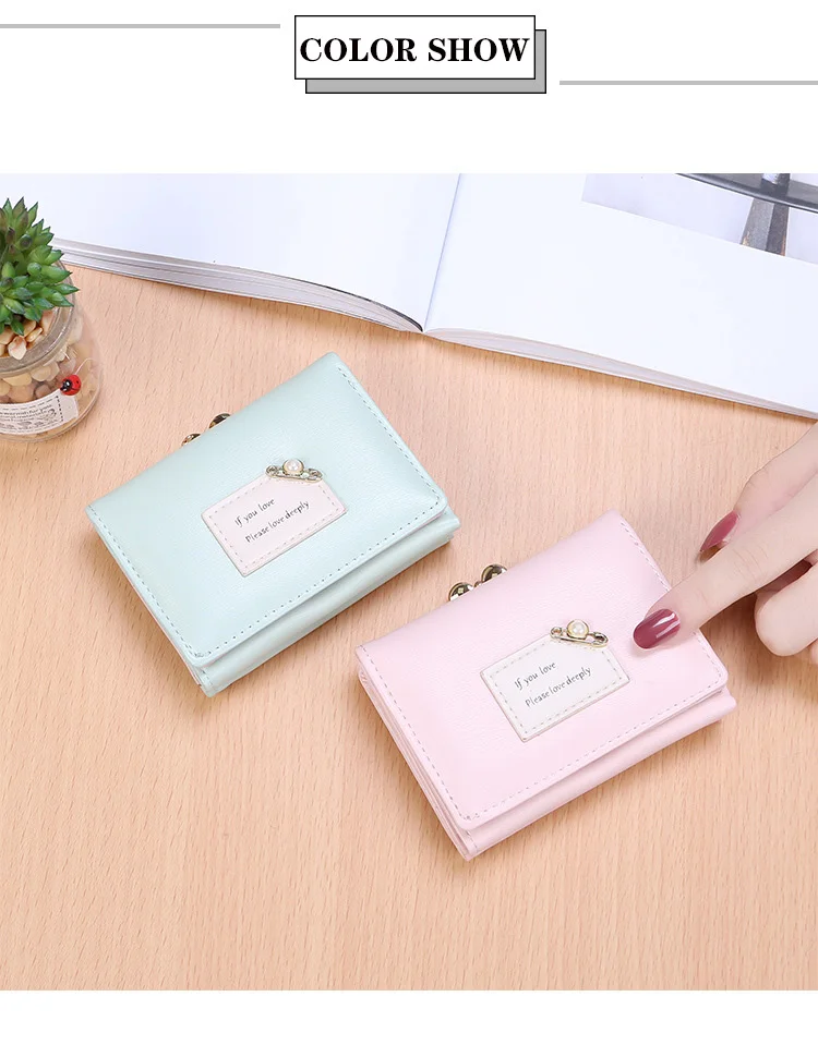 Замок поцелуй кошелек для монет кошелек женщины portefeuille femme Роскошный бренд бумажники жемчужный дамы кошельки зеленый черный фиолетовый синий розовый