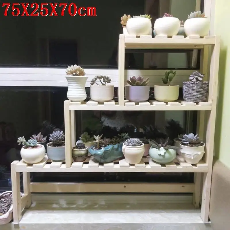 Number 2 Para Plantas деревянные полки для Варанды Сакси станди Rak Bunga балкон полки открытый Dekoration завод стойки цветок стенд - Color: Number 2