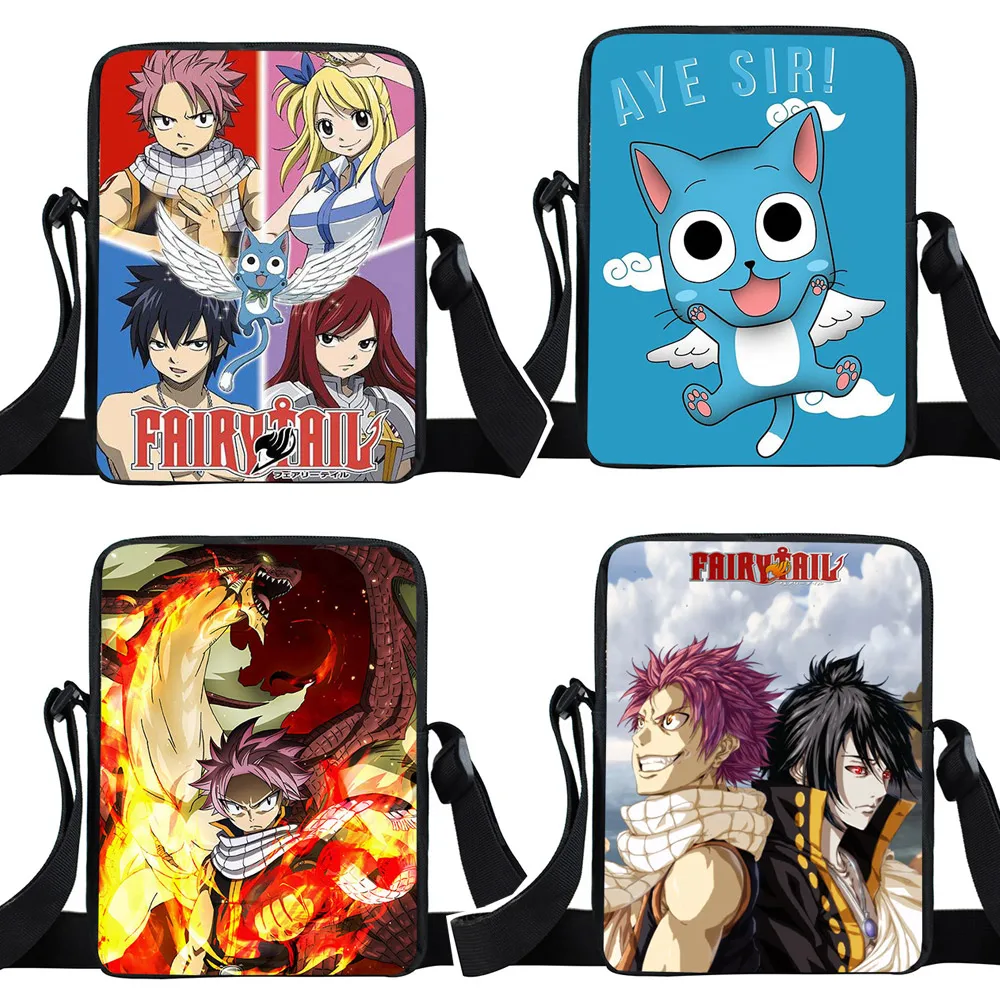 Сумка через плечо с аниме Fairy Tail женская сумка холщовая сумка-мессенджер для