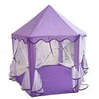 Children Tent Toy Ball Pool Girl Princess Pink Castle Tents Small Playhouses For Kids Portable Baby Outdoor Play Tent Ball Pit 2