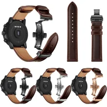 Сменный Браслет Роскошный кожаный для Xiaomi Huami AMAZFIT 2/2S часы Stratos 165 мм-220 мм 3 цвета