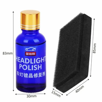 

Vehicle Headlight Polish Car Polisher Paint Care With Sponge applicator Scratch Remover