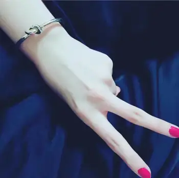 

original Simple design knotted fashion Bracelet S925 Sterling silver Jewelry 1:1 Women Luxury brands Logo Valentine's Day gift