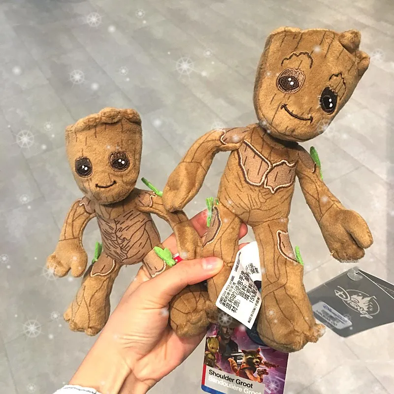 New Disney Movie Cartoon Groot Tree Man Plush Stuffde Toy Doll 20cm