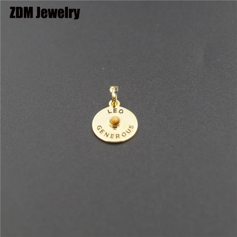 814984560 12mm Серебро Испания медведь 12 созвездий амулеты ювелирные изделия для женщин - Цвет камня: 814984560 12mm