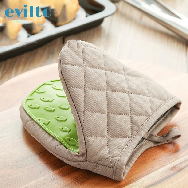 Silicone Insulation Gloves Anti-scalding Oven Mitts Potholder Kitchen Tray Bowl Holder Cooking Microwave Hand Clip | Дом и сад