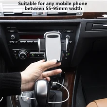Автомобильный держатель для телефона Автомобильный кронштейн для зарядного устройства 360 градусов вращающийся Автомобильный держатель для мобильного телефона для мобильных телефонов 55-95 мм