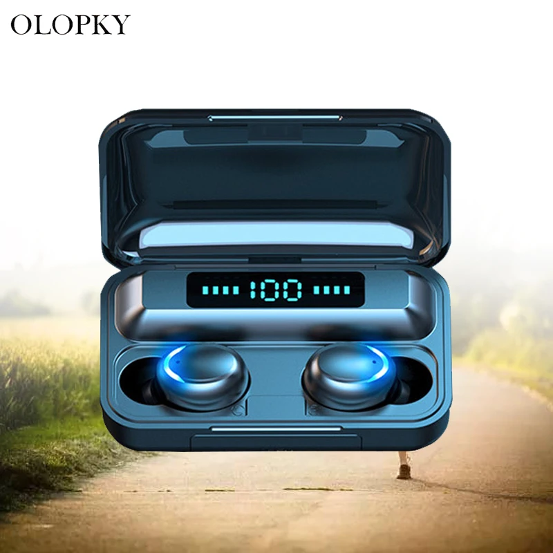 

Waterproof Bluetooth Earphone Wireless Earphones TWS Stereo In-ear Earbuds Headset Handsfree With 2200mAh Power Bank For iPhone